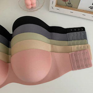 2025 nuevo diseño de sujetadores invisibles para mujer, sujetador Sexy de realce, ropa interior, lencería femenina, sujetador <span class=keywords><strong>sin</strong></span> <span class=keywords><strong>tirantes</strong></span>, <span class=keywords><strong>Bralette</strong></span> <span class=keywords><strong>sin</strong></span> espalda <span class=keywords><strong>sin</strong></span> costuras - Product Image 3