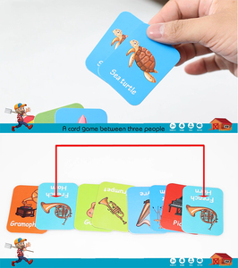 Tarjeta de Identificación de cartón para niños, reconocimiento de insectos del océano, nueve reglas de batalla, PK, tarjeta de juego de memoria a juego - Product Image 2