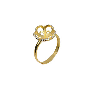 Anillo Abierto de Plata S925 para Mujer, Ajustable, con Incrustaciones de Perlas, Accesorios para DIY, Bandeja, Sin Deslustre, 191 - Product Image 5