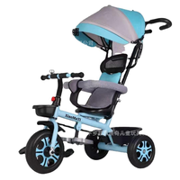 Nouveau modèle de tricycle pour enfants trois-en-un avec poignée de poussée - Jouets pour bébés de 3 à 6 ans - Tricycles à pédales pour enfants - Vélo
