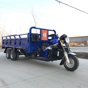 Tricycle motorisé bleu à 9 roues, modèle 2025, très demandé, à essence avec benne hydraulique - Product Image 2