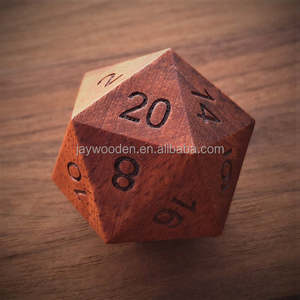 Tùy Chỉnh Lớn D20 Đa Diện Bằng Gỗ <span class=keywords><strong>Dice</strong></span> Set Board Trò Chơi Gỗ <span class=keywords><strong>Dice</strong></span> Set - Product Image 5