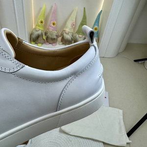 Zapatillas Casuales de Lujo para Hombre 2026, Diseño de Alta Calidad en Cuero Genuino con Suela Roja y Parte Superior Blanca, Estilo Chunky - Product Image 6