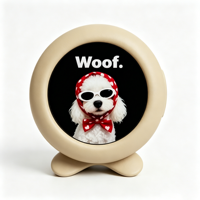 Badge intelligent pour animaux de compagnie Beambox, étui universel en plastique, étiquette électronique pour chien avec affichage d'image pour les promenades nocturnes pour Niji Pet