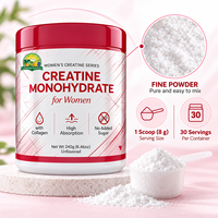 Poudre de créatine monohydrate OEM pour femmes, collagène en vrac, BCAA, sans sucre, supplément de fitness pour les fessiers, marque privée