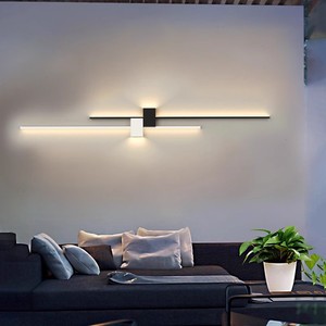 Lámpara de Pared Exterior Impermeable, Tira Larga LED, Alimentada por Energía Solar, Iluminación de Jardín, Decoración de Pared Interior y Exterior - Product Image 3