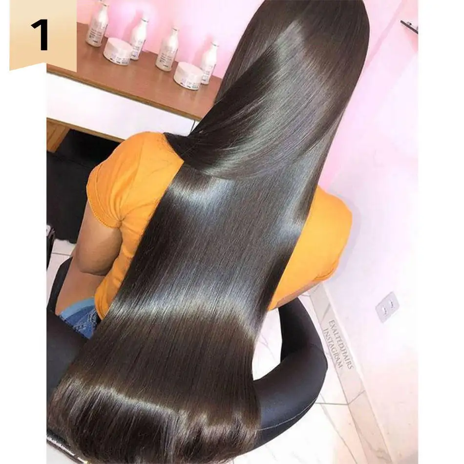 Échantillon gratuit 10A 40 pouces de cheveux bruts vietnamiens, paquet de cheveux humains péruviens, cheveux humains doublement étirés