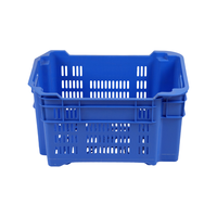 Conteneurs en plastique empilables, recyclables, écologiques, ventilés, résistants, pour le stockage des fruits et légumes, GAHH