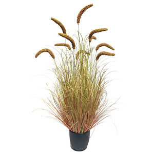 Espigas de Grano Artificiales Decorativas, Planta Artificial de PVC de Alta Simulación de 100cm-200cm para Interiores, Cesta de Flores, Decoración del Hogar - Product Image 1