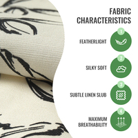 Nouveauté : Tissu en Lyocell et Lin Imprimé Numérique à Motifs Floraux Personnalisés pour Robes Femme