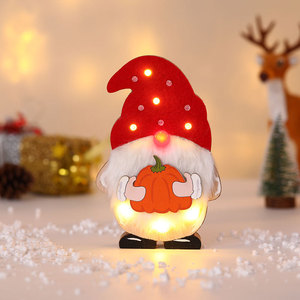 New cross-border Christmas decorations, DIY wooden <b>light</b>-<b>up</b> <b>ornaments</b>, American Independence Day, Halloween, and Easter - Product Image 2