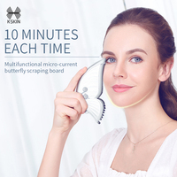 Masseur Guasha populaire K.SKIN pour le visage, amincissant et raffermissant, rouleau facial électrique chauffant, appareil de beauté pour massage