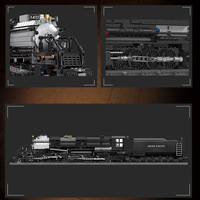 59005 BIGBOY Tren de Vapor Retro, Bloques de Construcción, Juguete de Transporte, Modelo de 40 Piezas, Partículas Pequeñas, Regalo Unisex