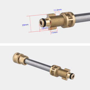 Tige d'extension Bosch 155mm en laiton et acier inoxydable pour pistolet à eau de lavage de voiture, pulvérisateur haute pression - Product Image 2