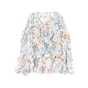 Camicia decorativa da <span class=keywords><strong>donna</strong></span> con scollatura a V da <span class=keywords><strong>donna</strong></span> blusa con scollo a V bottone camicie eleganti da <span class=keywords><strong>donna</strong></span> <span class=keywords><strong>Chic</strong></span> - Product Image 2