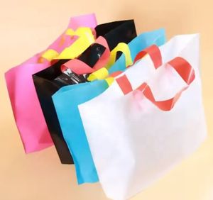 Recyclable <strong>PE</strong> Plastic Packaging Boutique <strong>Bag</strong> Manufacturers <strong>Personalised</strong> Tote Shopping <strong>Bags</strong> with Flexiloop Handle - Product Image 4