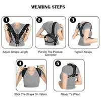 Ceinture de Correction Posturale – Redresseur de Colonne Vertébrale et d'Épaules pour l'Alignement de la Posture, Confort et Ergonomie pour la Santé