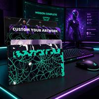 Tapis de souris de jeu XXL personnalisé sur le thème de l'anime, grand tapis de bureau pour PC, tapis de clavier étendu avec bords cousus