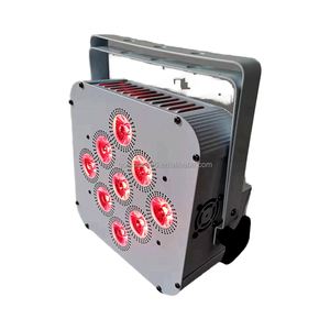 2024 TOP Hot Selling Portable Wedding Rechargeable <strong>DMX</strong> Wireless Battery Powered 6in1 RgbwAUV 9*18w LED Flat Par IR <strong>Controller</strong> - Product Image 4