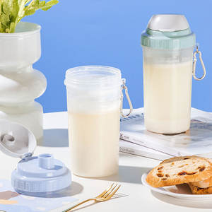 Yt 500Ml Portable Plastic <b>Shaker</b> Cup With Transparent Pp Markings For <b>Protein</b> Powder And Milkshakes Reusable Sealing - Product Image 4