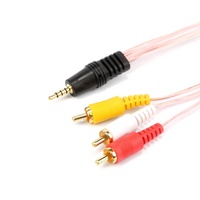 Cable rca para audio de coche, Cable AV de 1,8 M a 3 RCA para TV, Ordenador de plomo rac