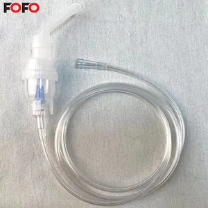 Dispositivo médico desechable para el hogar, boquilla nebulizadora de PVC con máscara y tubo, gran oferta