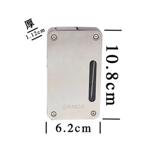 Flacon à tabac en métal Sanda SD-7501 Or Argent Accessoire de fumage portable - Product Image 5
