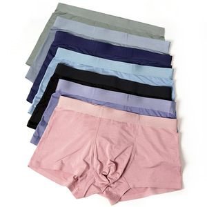 ZHENGPIN Vente en gros de tissus tricotés personnalisés, doux, respectueux de la peau, respirants, confortables, caleçons mi-hauts en modal pour hommes - Product Image 1