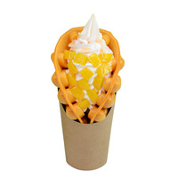 Boîte en papier à emporter personnalisée de 16 Oz pour frites, coupe ronde pliable pour frites