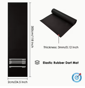 لوحات رمي السهام المطاطية مناسبة للحانات والنوادي، مزودة بوسادات رمي السهام لأربعة مسافات رمي - Product Image 1