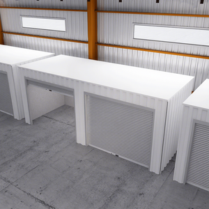 Unidad de autoalmacenamiento pública con cerradura comercial de paquete plano personalizada de fábrica, casa contenedor prefabricada pública, habitación a la <span class=keywords><strong>venta</strong></span> - Product Image 1