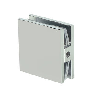 Abrazadera de Puerta de Baño de Latón con Acabado Niquelado, Serie América del <span class=keywords><strong>Norte</strong></span>, 50 mm, Bisel Cuadrado, 0 Grados, Montaje en Pared, Vidrio a Pared - Product Image 4