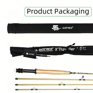 Canne à pêche à la mouche WIFREO 8 pieds 4WT en fibre de carbone légère pour la pêche en eau salée, rivière, lac, ruisseau, 87g, action rapide, portable - Product Image 5