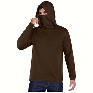 Venta al por mayor personalizado UPF 50 sublimación manga larga pesca Sudadera con capucha secado rápido transpirable Spandex/poliéster 400g hombres de talla grande al aire libre - Product Image 1