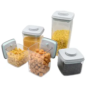 Cereal Dry Food Storage Containers Plastic Kitchen Air Tight Plastic Food Container Airtight Food Storage Containers