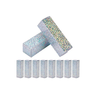 Emballage de boîte cosmétique pour gloss à lèvres, petit format, haut de gamme, imperméable, réutilisable, écologique, en papier kraft brun durable, pliable, avec logo OEM en relief