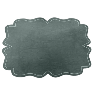 Tovaglietta in similpelle 35x48 cm, verde scuro - Product Image 1