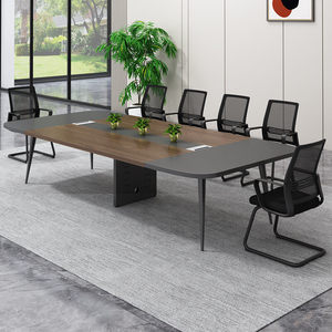 Table de conférence rectangulaire avec boîte de jonction, durable, pour lieux commerciaux, bureaux, salles de réunion - Product Image 3