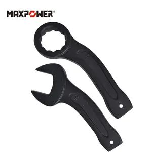 MAXPOWER Industrial Slogging Single Bent Head Spanner Wrench Ring/Open Slugging Wrench