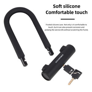 ตัวล็อคกุญแจจักรยาน zoyosports ซิลิโคนรูปตัวยูทำจากเหล็กปลอดภัย - Product Image 3