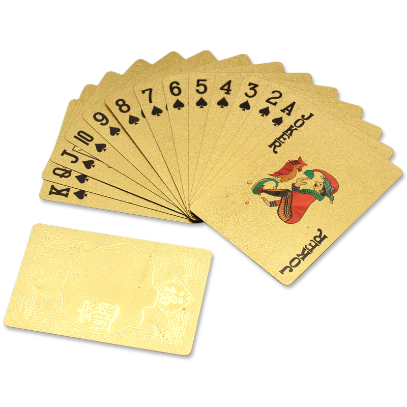 Tarjeta de juego de oro