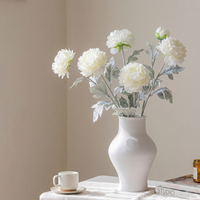 Bunga Peony Buatan 3 Kepala Realistis, Buket Pengantin, Dekorasi Rumah, Sentuhan Asli, Bunga Persia Buttercup