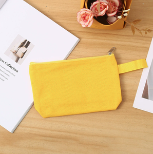 Lot de 10 trousses de toilette en toile de coton avec fermeture éclair et sangle inférieure, pochettes de voyage, pour loisirs créatifs, multi-usages, avec logo personnalisé, <span class=keywords><strong>cadeau</strong></span> promotionnel - Product Image 4