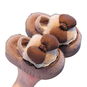 High Quality Eva Slippers Kids Slippers Warm Slippers Plush Slippers House Slipper Bow Decoration With Wholesale Price - Product Image 6