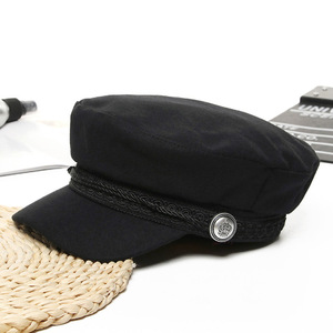 Casquettes de baseball pour femmes, chapeaux d'hiver octogonaux en laine française, casquette de boulanger, casquette noire streetwear pour femmes 2020 - Product Image 3