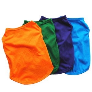 Kaos Anjing Tipis Warna Solid Custom Grosir, Rompi Anjing Grosir, Pakaian Anjing Musim Panas Grosir - Product Image 3