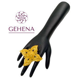 5 grammes Bague plaquée Or 24K, Bague De Luxe, Bijoux Plaque ou Ensemble africain Femme Indienne, Bijoux dubaï africain - Product Image 1