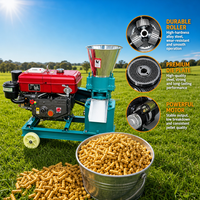 Machine à granulés d'aliments pour bétail diesel pour l'Amérique latine, pour la transformation de maïs, d'herbe et de bagasse de canne à sucre en granulés d'aliments pour bétail