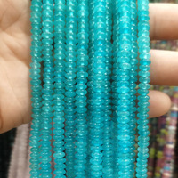 Rondell lisse 2*4mm pierre plate pierres précieuses perles en vrac jaune oeil de tigre Turquoise cerise Quartz bricolage perles de pierre naturelle brins