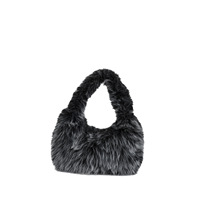 Sac à bandoulière demi-lune de luxe en fausse fourrure pour femme, style coréen, nouvelle collection automne-hiver, sac de rangement et de voyage, sac à bandoulière croisé, vente chaude